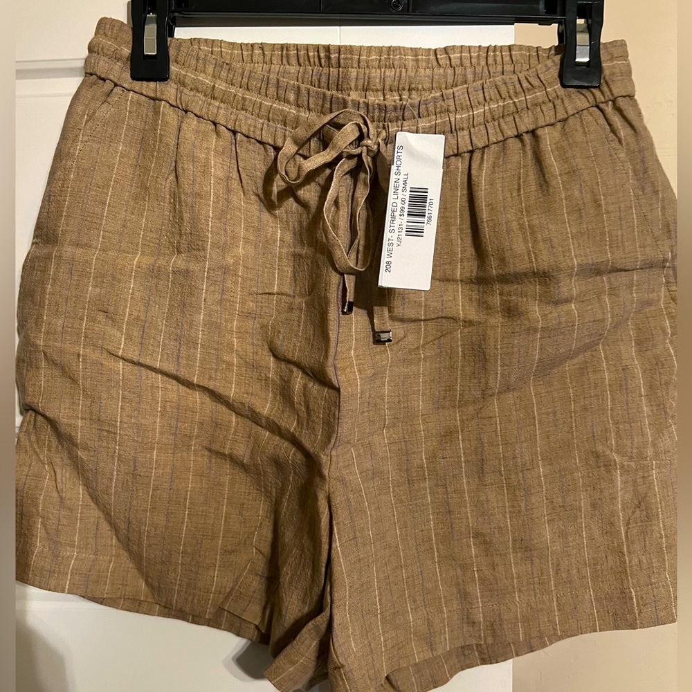 209wst38 Khaki Drawstring Shorts